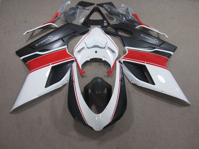Carenados Moto Ducati 848 07-14 - Blanco Rojo Negro Marvic Carenados Moto Ducati 848 07-14 - Blanco Rojo Negro Marvic