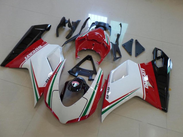 Carenados Moto Ducati 848 1098 1198 07-14 - Blanco Rojo Carenados Moto Ducati 848 1098 1198 07-14 - Blanco Rojo