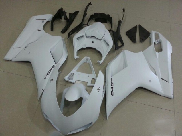 Carenados Moto Ducati 848 1098 1198 07-14 - Mate Blanco Carenados Moto Ducati 848 1098 1198 07-14 - Mate Blanco