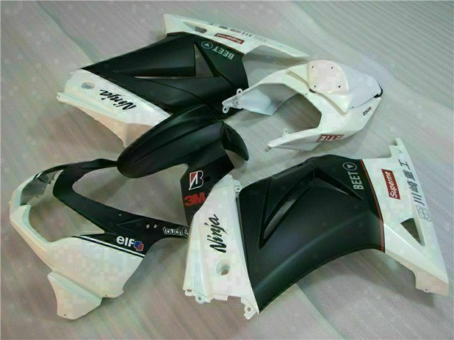 Carenados Moto EX250 08-12 - Blanco Negro Ninja 3M Carenados Moto EX250 08-12 - Blanco Negro Ninja 3M