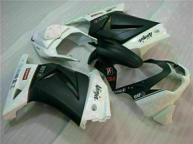 Carenados Moto EX250 08-12 - Blanco Negro Ninja 3M Carenados Moto EX250 08-12 - Blanco Negro Ninja 3M