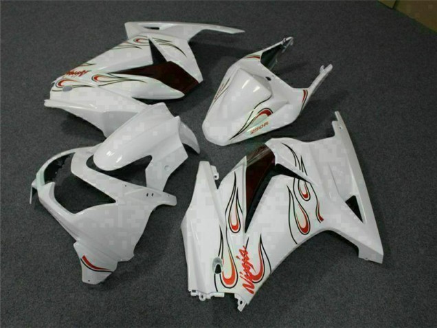 Carenados Moto EX250 08-12 - Blanco Rojo Carenados Moto EX250 08-12 - Blanco Rojo