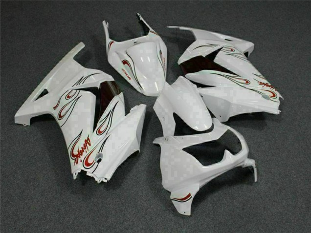 Carenados Moto EX250 08-12 - Blanco Rojo Carenados Moto EX250 08-12 - Blanco Rojo