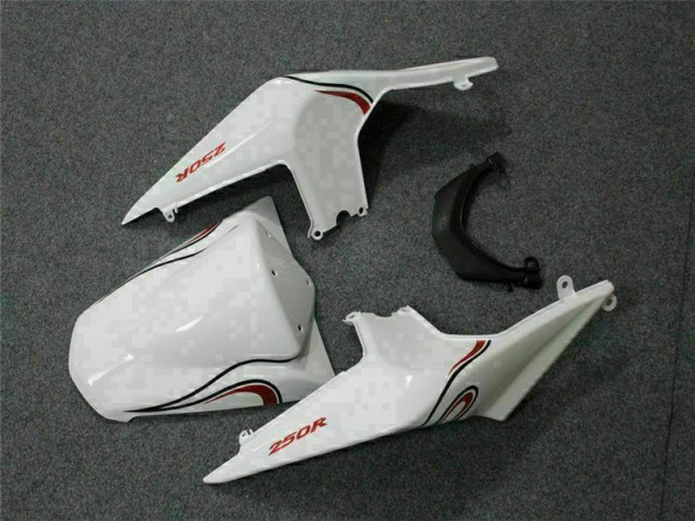 Carenados Moto EX250 08-12 - Blanco Rojo Carenados Moto EX250 08-12 - Blanco Rojo