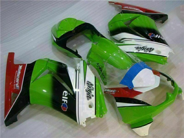 Carenados Moto EX250 08-12 - Blanco Verde Negro Ninja Carenados Moto EX250 08-12 - Blanco Verde Negro Ninja