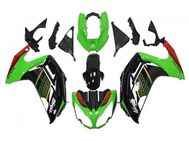 Carenados Moto EX650 12-16 - Verde Negro Carenados Moto EX650 12-16 - Verde Negro