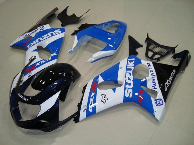 Carenados Moto GSXR 1000 K1 00-02 - Negro Azul Blanco Carenados Moto GSXR 1000 K1 00-02 - Negro Azul Blanco