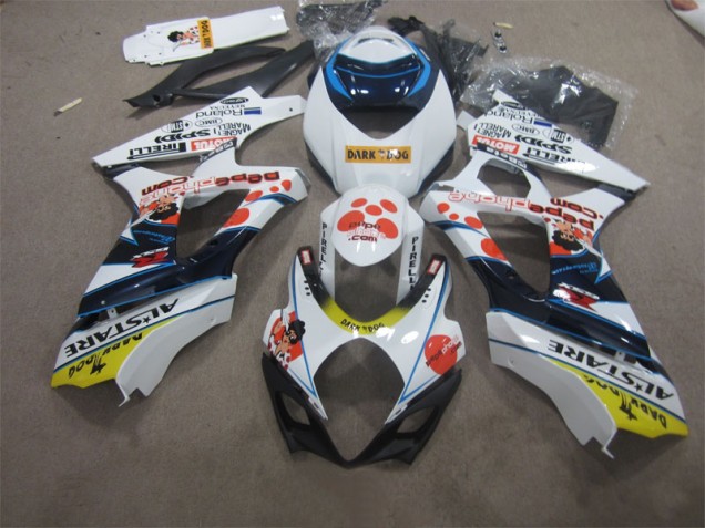 Carenados Moto GSXR 1000 K7 07-08 - Blanco Azul Oscuro Dog Carenados Moto GSXR 1000 K7 07-08 - Blanco Azul Oscuro Dog