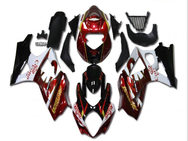 Carenados Moto GSXR 1000 K7 07-08 - Rojo Blanco Negro Carenados Moto GSXR 1000 K7 07-08 - Rojo Blanco Negro
