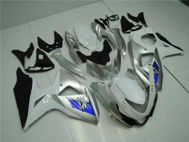 Carenados Moto GSXR 1000 K9 09-16 - Plata Blanco Carenados Moto GSXR 1000 K9 09-16 - Plata Blanco