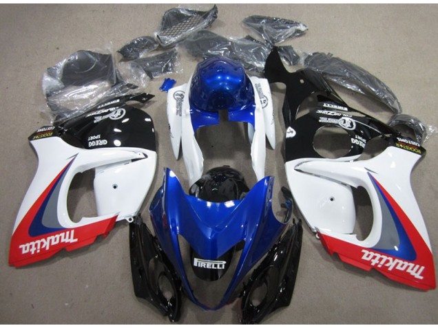 Carenados Moto GSXR 1300 Hayabusa 08-19 - Blanco Azul Makita Carenados Moto GSXR 1300 Hayabusa 08-19 - Blanco Azul Makita