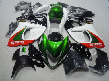 Carenados Moto GSXR 1300 Hayabusa 08-19 - Blanco Verde Makita