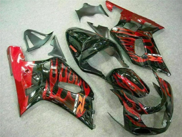 Carenados Moto GSXR 600 / 750 K1 K2 K3 01-03 - Rojo Negro Carenados Moto GSXR 600 / 750 K1 K2 K3 01-03 - Rojo Negro