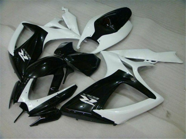 Carenados Moto GSXR 600 / 750 K6 06-07 - Negro Blanco Carenados Moto GSXR 600 / 750 K6 06-07 - Negro Blanco