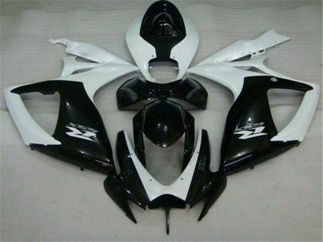 Carenados Moto GSXR 600 / 750 K6 06-07 - Negro Blanco Carenados Moto GSXR 600 / 750 K6 06-07 - Negro Blanco