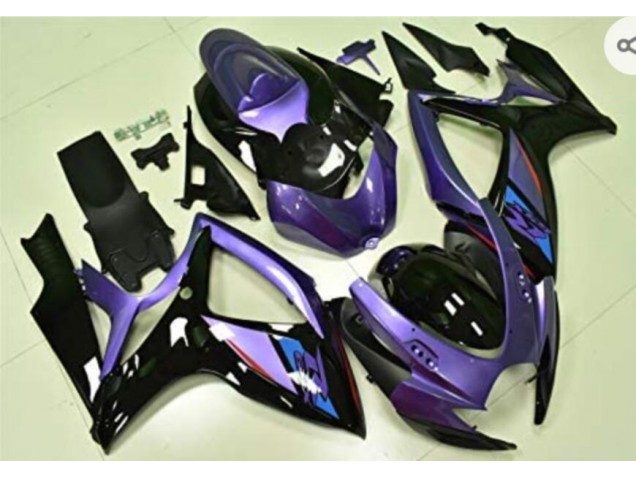 Carenados Moto GSXR 600 / 750 K6 06-07 - Púrpura Negro Carenados Moto GSXR 600 / 750 K6 06-07 - Púrpura Negro