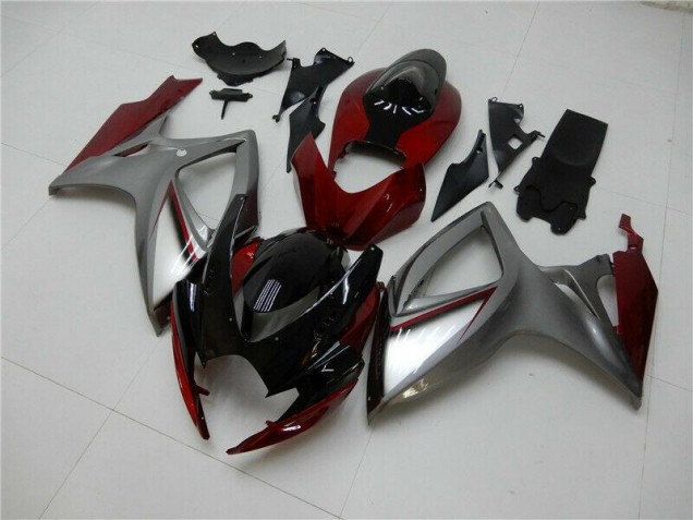 Carenados Moto GSXR 600 / 750 K6 06-07 - Rojo Plata Carenados Moto GSXR 600 / 750 K6 06-07 - Rojo Plata