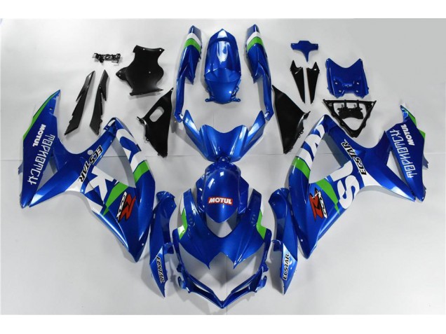 Carenados Moto GSXR 600 / 750 K8 08-10 - Azul Blanco Verde Carenados Moto GSXR 600 / 750 K8 08-10 - Azul Blanco Verde