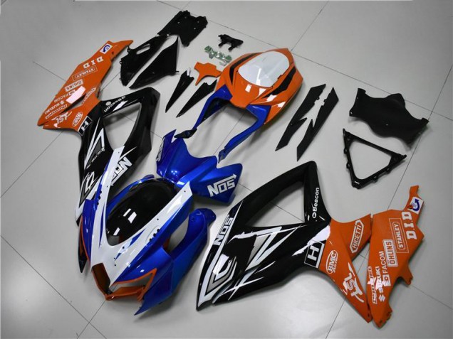 Carenados Moto GSXR 600 / 750 K8 08-10 - Azul Naranja Carenados Moto GSXR 600 / 750 K8 08-10 - Azul Naranja