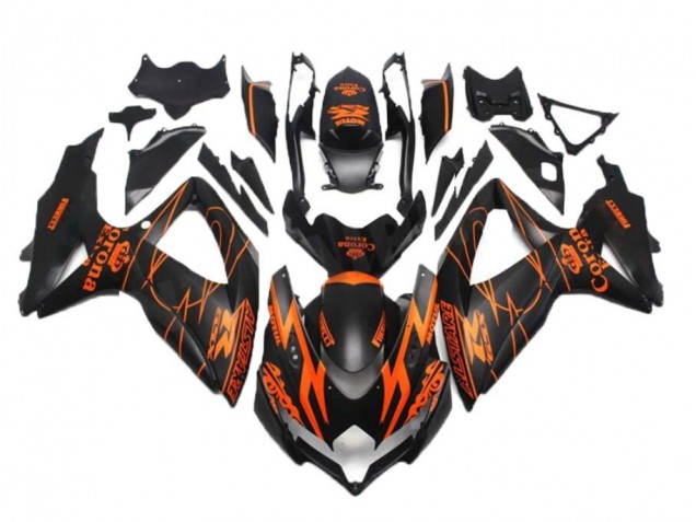 Carenados Moto GSXR 600 / 750 K8 08-10 - Negro Naranja Carenados Moto GSXR 600 / 750 K8 08-10 - Negro Naranja