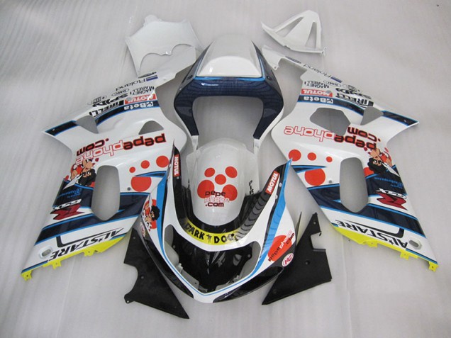 Carenados Moto GSXR 600 K1 K2 K3 01-03 - Blanco Azul Oscuro Dog Carenados Moto GSXR 600 K1 K2 K3 01-03 - Blanco Azul Oscuro Dog