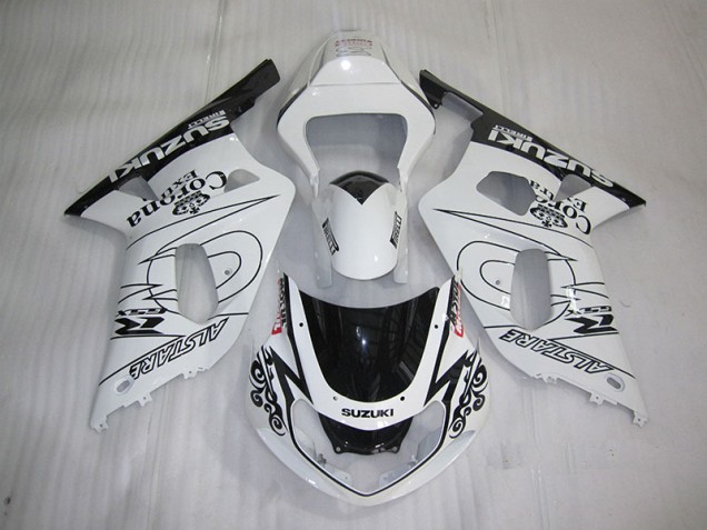Carenados Moto GSXR 600 K1 K2 K3 01-03 - Blanco Negro Corona Extra Carenados Moto GSXR 600 K1 K2 K3 01-03 - Blanco Negro Corona Extra