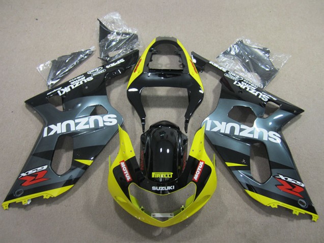 Carenados Moto GSXR 600 K1 K2 K3 01-03 - Negro Amarillo Motul