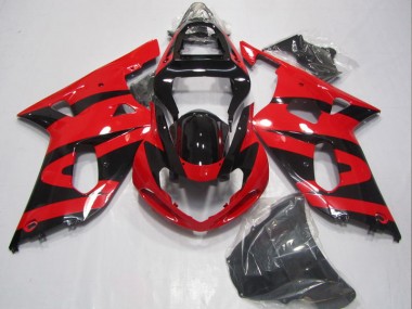 Carenados Moto GSXR 600 K1 K2 K3 01-03 - Negro Rojo