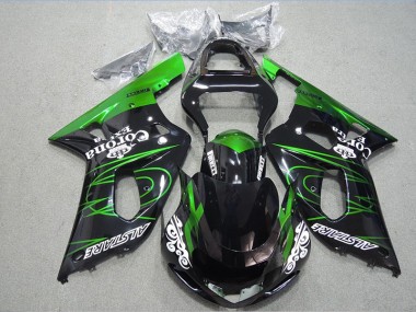 Carenados Moto GSXR 600 K1 K2 K3 01-03 - Negro Verde Corona Extra