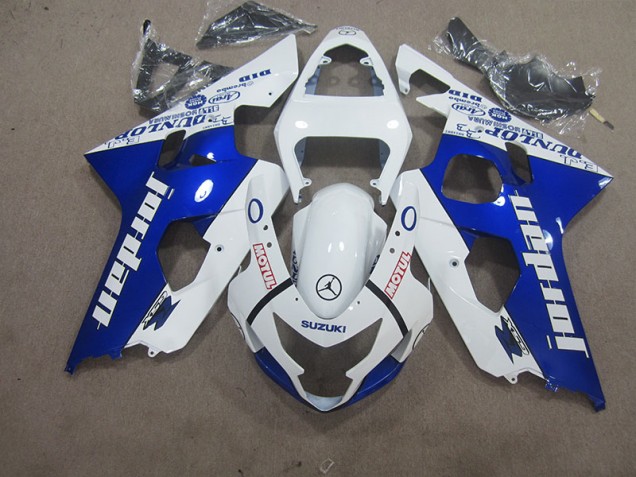 Carenados Moto GSXR 600 K4 04-05 - Blanco Azul Motul Carenados Moto GSXR 600 K4 04-05 - Blanco Azul Motul