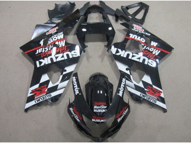 Carenados Moto GSXR 600 K4 04-05 - Negro Rojo Telefumia Movistar Carenados Moto GSXR 600 K4 04-05 - Negro Rojo Telefumia Movistar