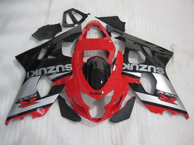 Carenados Moto GSXR 600 K4 04-05 - Rojo Negro Plata Carenados Moto GSXR 600 K4 04-05 - Rojo Negro Plata