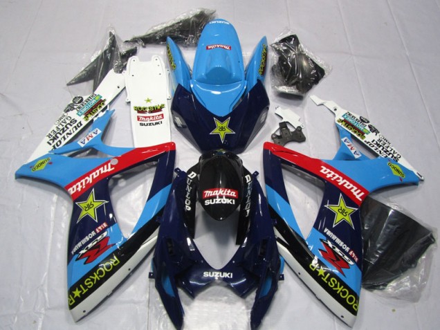 Carenados Moto GSXR 600 K6 06-07 - Azul Blanco Rockstar Makita Carenados Moto GSXR 600 K6 06-07 - Azul Blanco Rockstar Makita