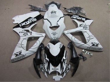Carenados Moto GSXR 600 K6 06-07 - Blanco Negro Corona Extra