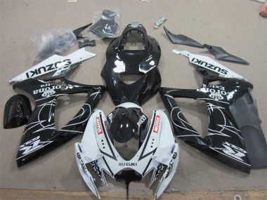 Carenados Moto GSXR 600 K6 06-07 - Negro Blanco Corona Extra Motul