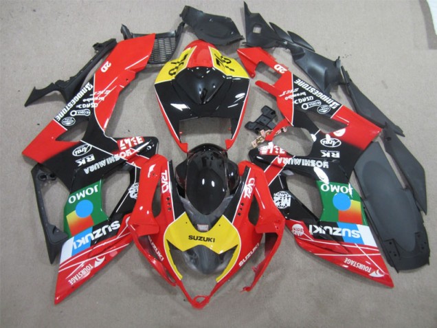Carenados Moto GSXR 600 K6 06-07 - Negro Rojo Amarillo Jomo Carenados Moto GSXR 600 K6 06-07 - Negro Rojo Amarillo Jomo
