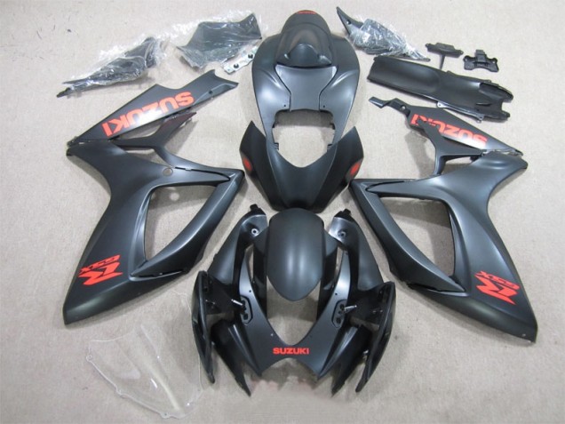 Carenados Moto GSXR 600 K6 06-07 - Negro Rojo Calcomanía Carenados Moto GSXR 600 K6 06-07 - Negro Rojo Calcomanía