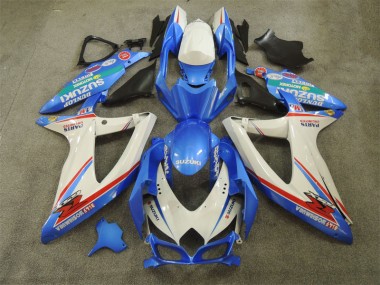 Carenados Moto GSXR 600 K8 08-10 - Azul Blanco con Calcomanías