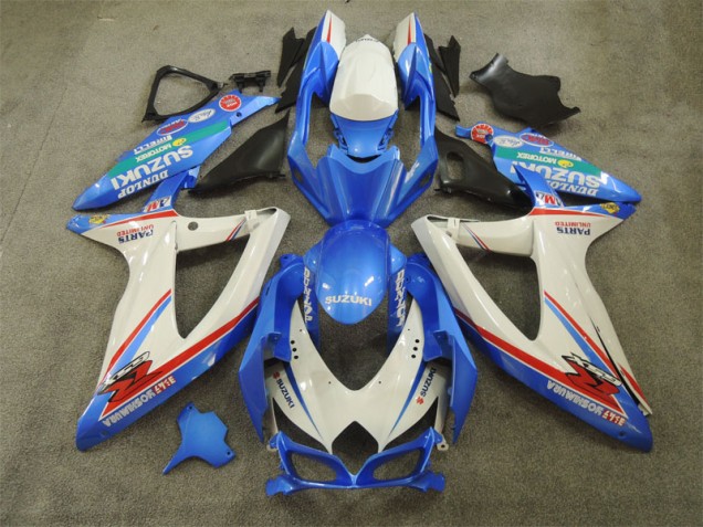 Carenados Moto GSXR 600 K8 08-10 - Azul Blanco con Calcomanías Carenados Moto GSXR 600 K8 08-10 - Azul Blanco con Calcomanías
