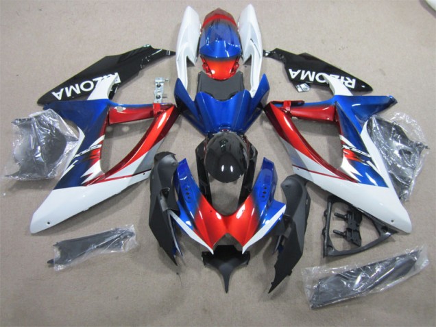 Carenados Moto GSXR 600 K8 08-10 - Azul Rojo Blanco Carenados Moto GSXR 600 K8 08-10 - Azul Rojo Blanco