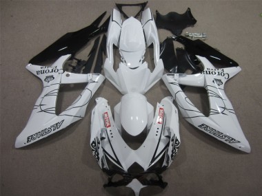 Carenados Moto GSXR 600 K8 08-10 - Blanco Negro Corona Extra Motul