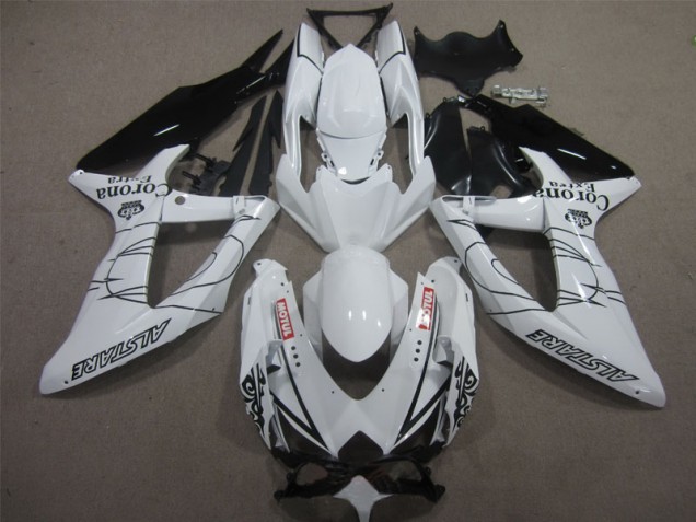 Carenados Moto GSXR 600 K8 08-10 - Blanco Negro Corona Extra Motul Carenados Moto GSXR 600 K8 08-10 - Blanco Negro Corona Extra Motul