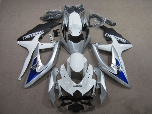 Carenados Moto GSXR 600 K8 08-10 - Plata Azul Blanco Carenados Moto GSXR 600 K8 08-10 - Plata Azul Blanco