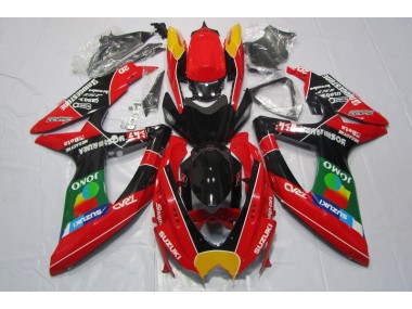 Carenados Moto GSXR 600 K8 08-10 - Rojo Negro Jomo