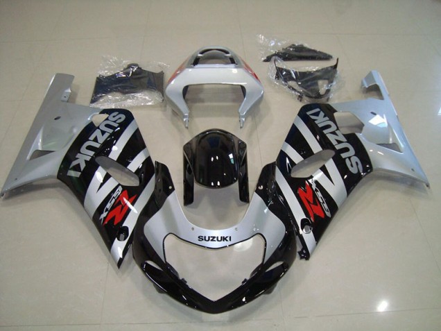 Carenados Moto GSXR 750 K1 K2 K3 01-03 - Negro Plata Carenados Moto GSXR 750 K1 K2 K3 01-03 - Negro Plata