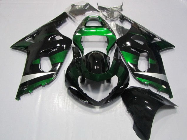 Carenados Moto GSXR 750 K1 K2 K3 01-03 - Negro Verde Carenados Moto GSXR 750 K1 K2 K3 01-03 - Negro Verde