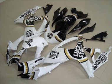 Carenados Moto GSXR 750 K6 06-07 - Blanco Lucky Strike Negro Motul