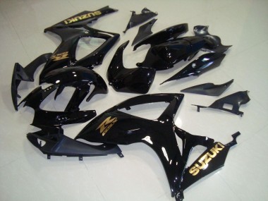 Carenados Moto GSXR 750 K6 06-07 - Negro Oro Calcomanías