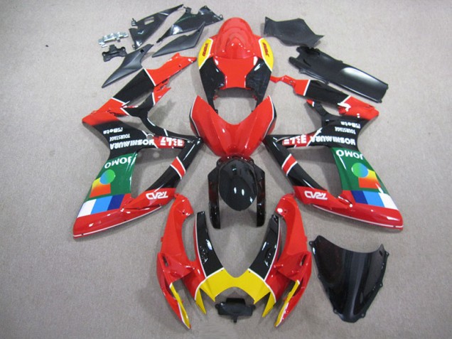 Carenados Moto GSXR 750 K6 06-07 - Rojo Negro Verde Carenados Moto GSXR 750 K6 06-07 - Rojo Negro Verde