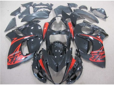 Carenados Moto & Plástico GSXR 1300 Hayabusa 08-19 - Negro Rojo